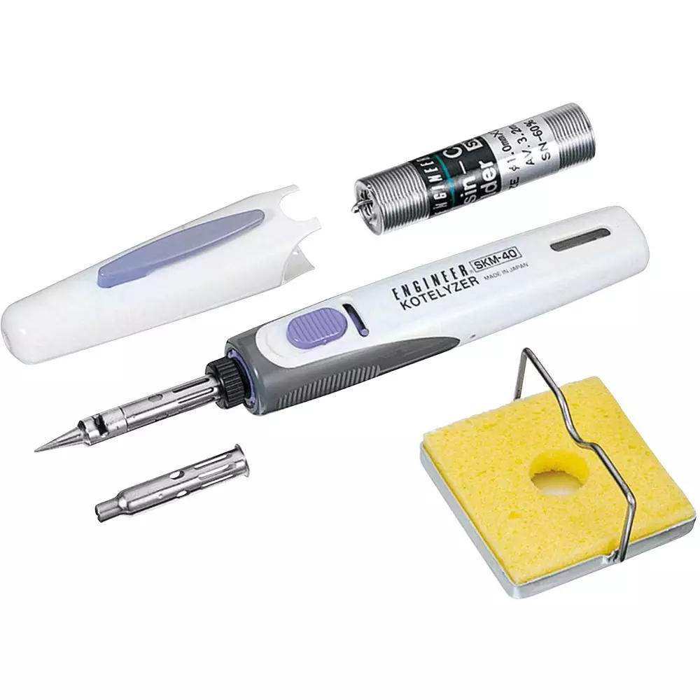 Engineer Soldering Iron Main body (with cap) Hot blow tip thread solder Set Contents Gas catalyst heat generatio, SKM-40
