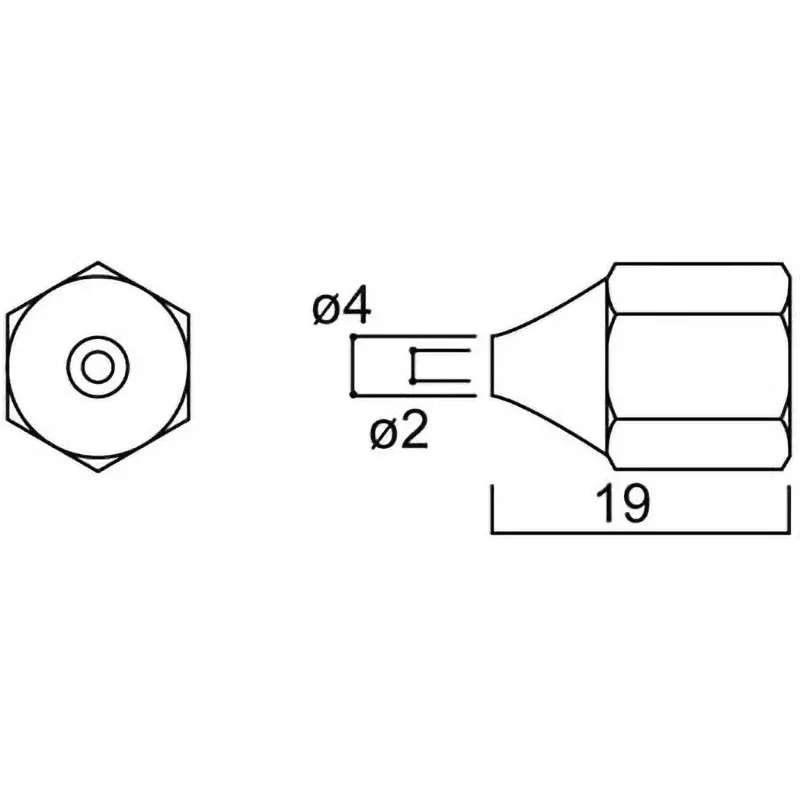 HAKKO Nozzle 2.0 mm for MELTER 805, A1307