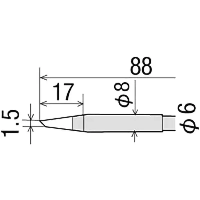 Goot Replacement Red Tip BC Type 1.5 mm Size, RD-68BC