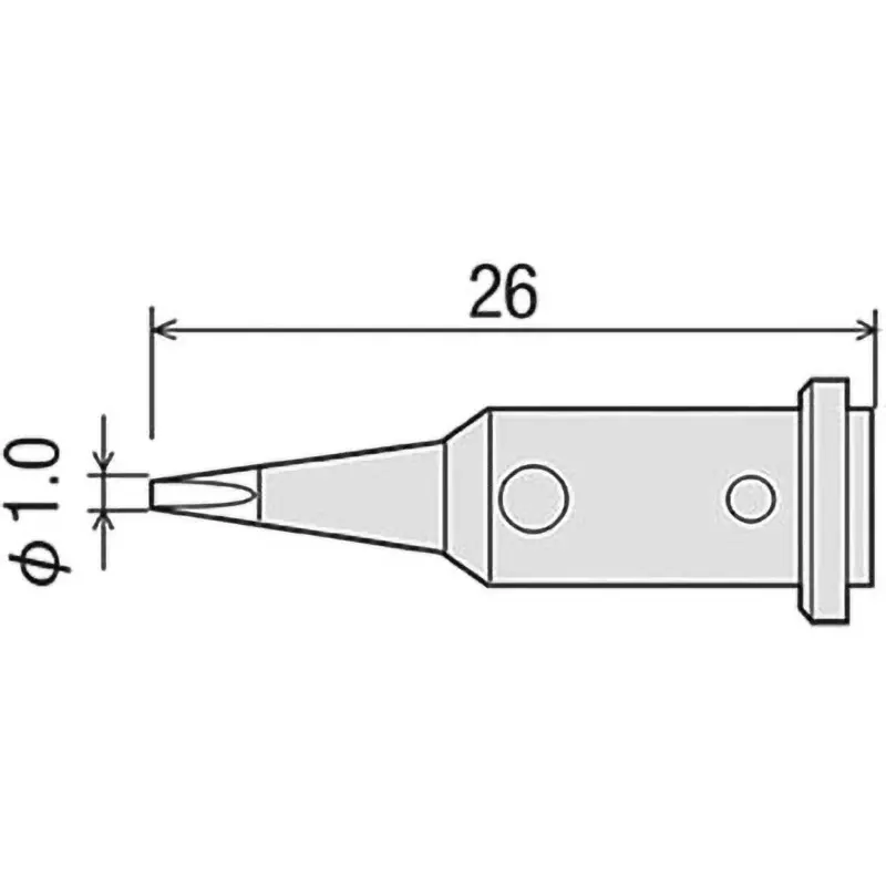 Goot Replacement Tip for GP510 1D Type Φ1.0 mm Size, GP-510RT-1D