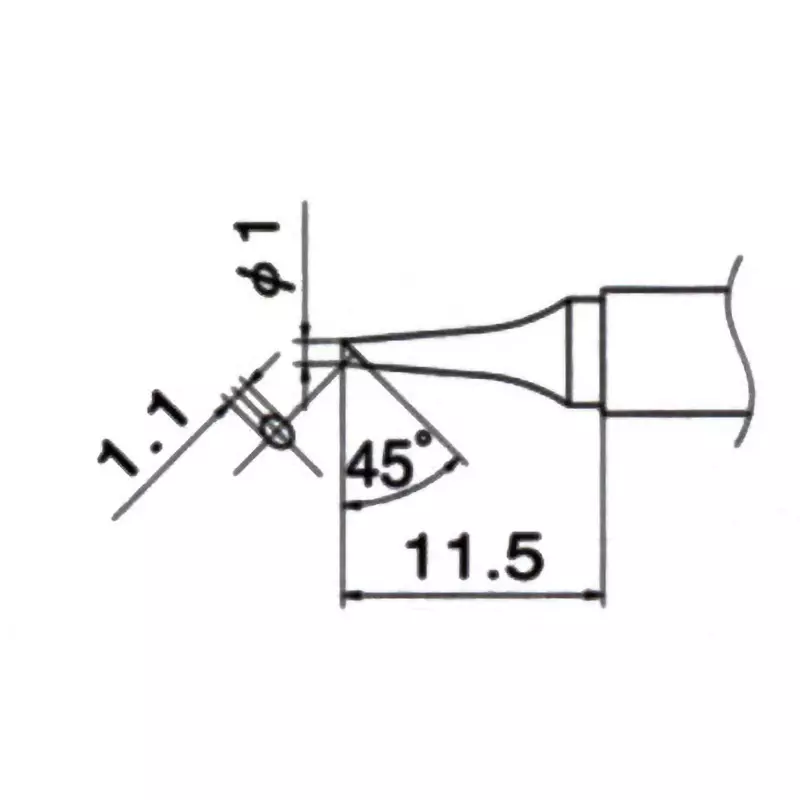 hakko-tip-t12-lead-free-solder-bcc-type-for-fm-203-fm-204-fm-205-fm-206-fx-950-fx-951-fx-952-fm-202-t12-bc1