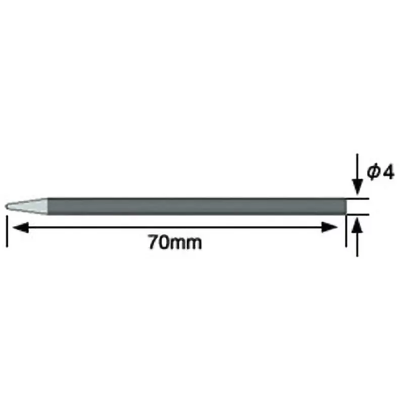 HAKKO Tip For Soldering Iron Red 4x70 mm for No.501(30W), 501-T(5 Pcs) (Set of 5 Pcs)