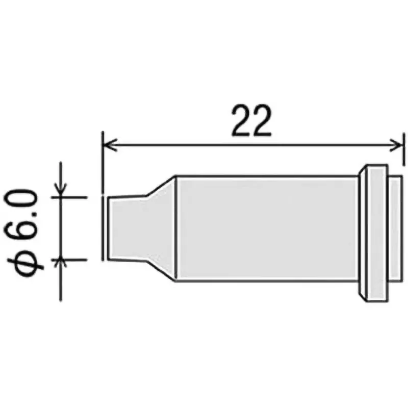 Goot Replacement Tip for GP510 Hot air Φ6.0 mm Size, GP-510HT