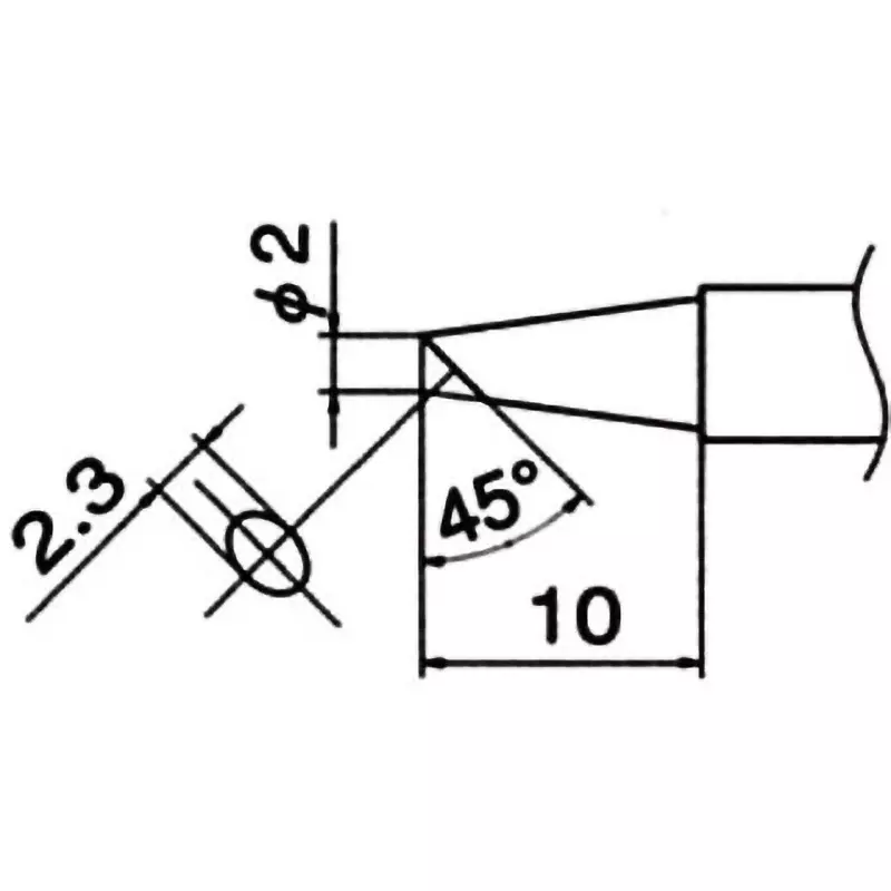 hakko-tip-t12-lead-free-solder-bcc-type-for-fm-203-fm-204-fm-205-fm-206-fx-950-fx-951-fx-952-fm-202-t12-bcf2z10-pcs-set-of-10-pcs
