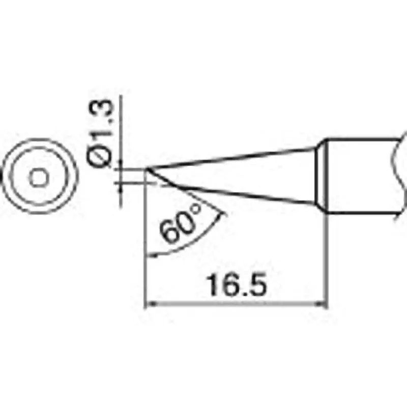 HAKKO Soldering Iron Replacement Tip T18 Series S6 Type, T18S6