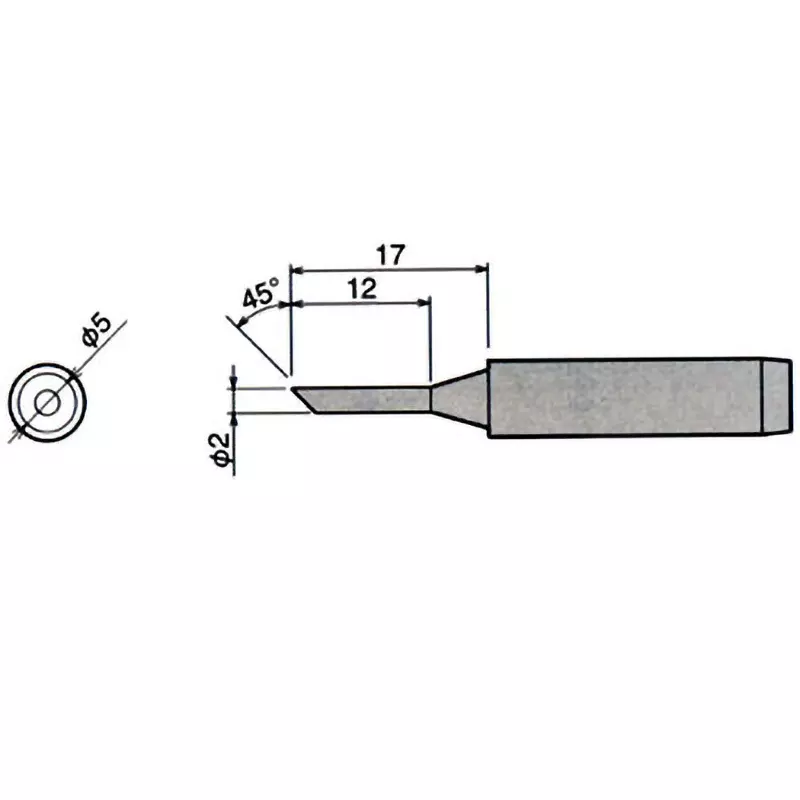 Goot Soldering Iron Replacement Tip (Px-60Rt Series), PX-60RT-2C
