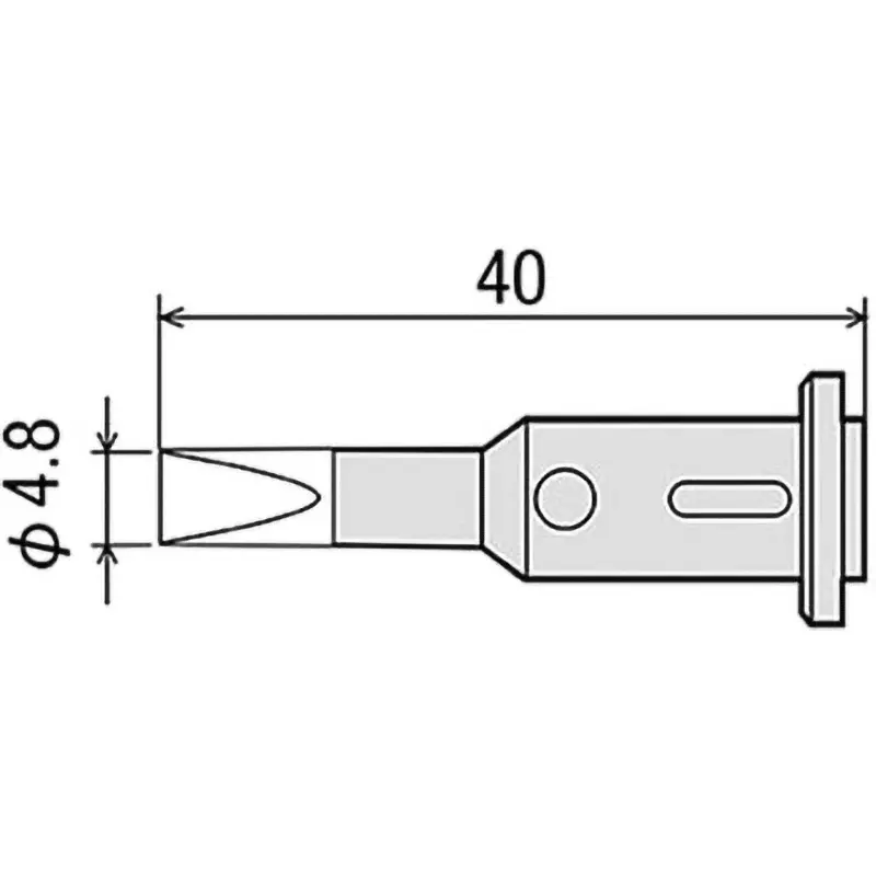 Goot Replacement Tip for GP501 4.8D Type Φ4.8 mm Size, GP-501RT-4.8D