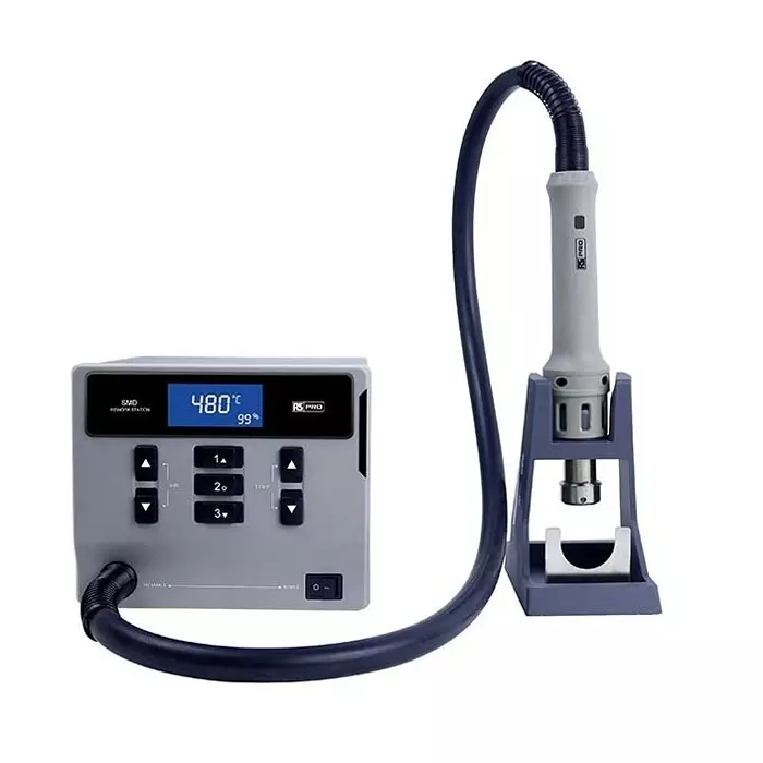 RS PRO Desoldering Iron 230 V AC Desoldering Station Ground wire, Adaptor, Nozzle 1000 W 208 mm EU, UK, 2024489