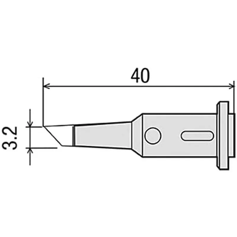 Goot Replacement Tip for GP501 3.2C Type 3.2 mm Size, GP-501RT-3.2C