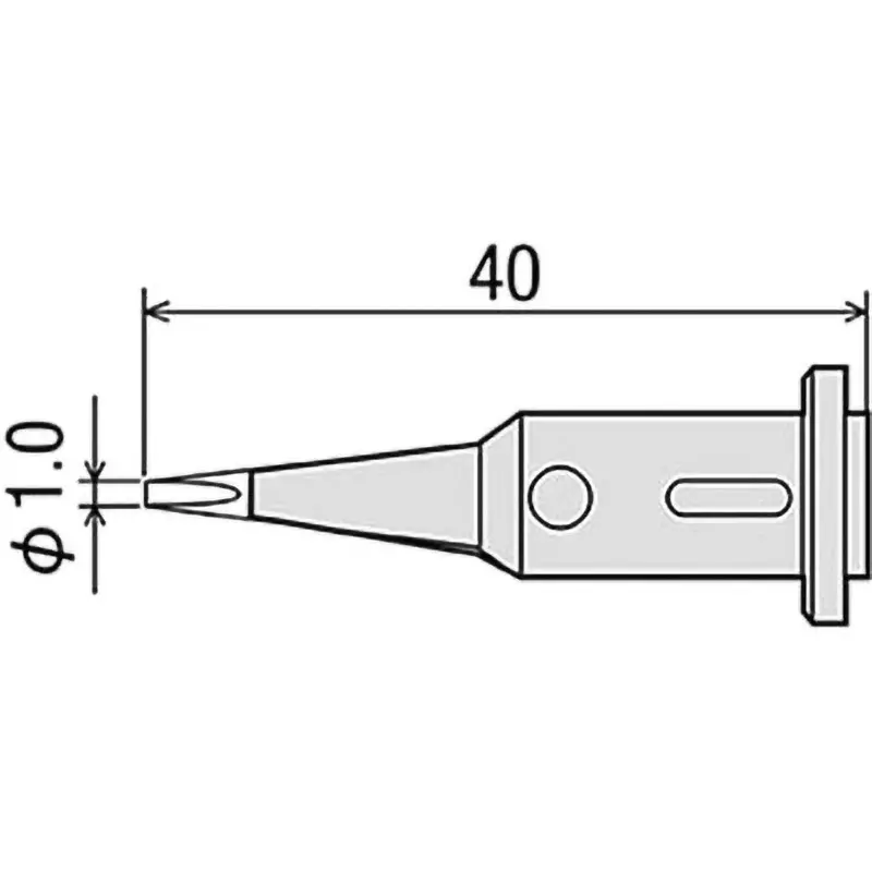 Goot Replacement Tip for GP501 1D Type Φ1.0 mm Size, GP-501RT-1D