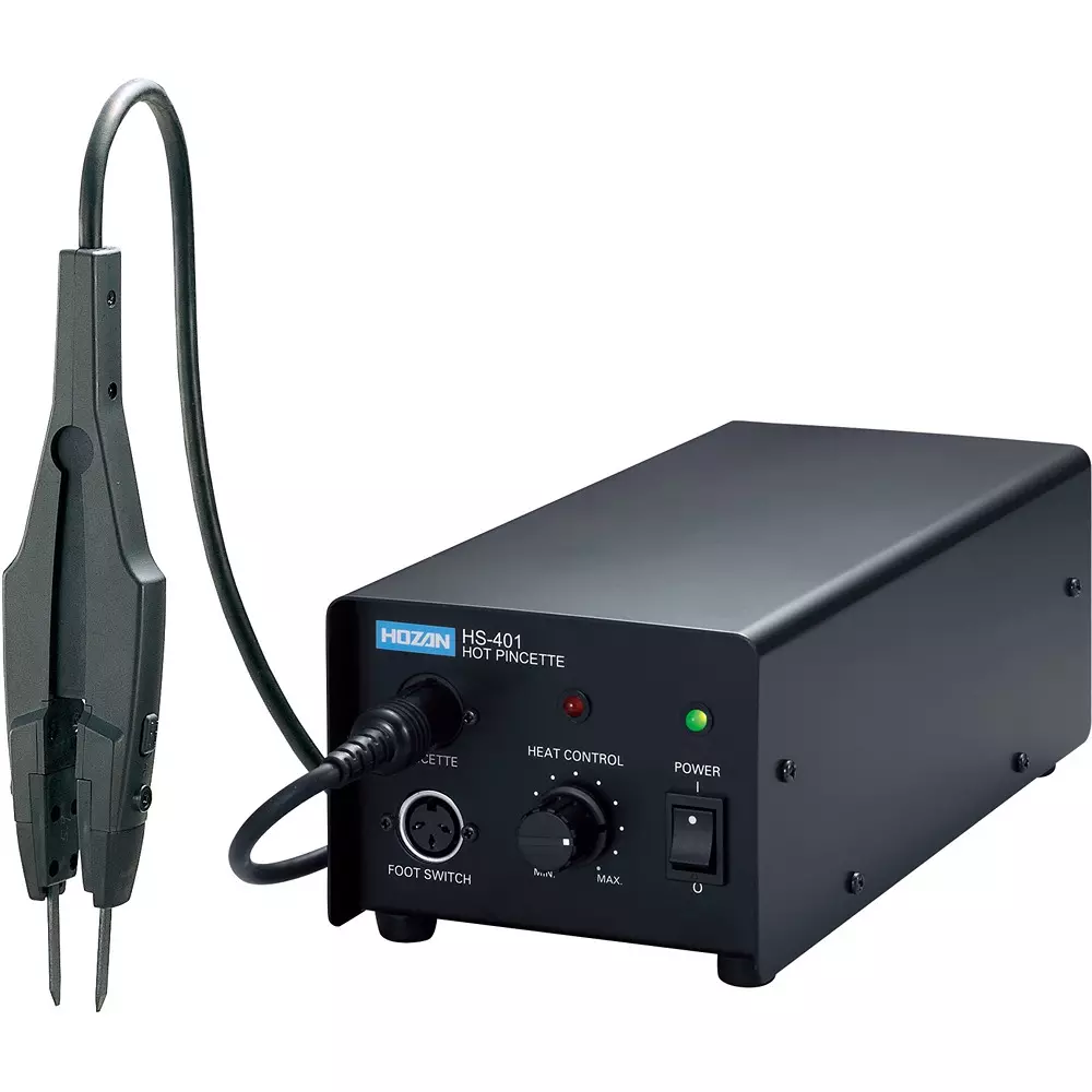 HOZAN Hot Tweezers Precision SMD Component Desoldering Tool, HS-401 (1 Set)