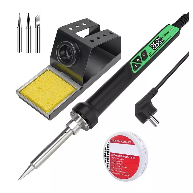 MULTICOMP PRO Soldering Iron Kit 90 W (EU), Stand w/ Sponge, Tips x3 Contents, MP690D EU