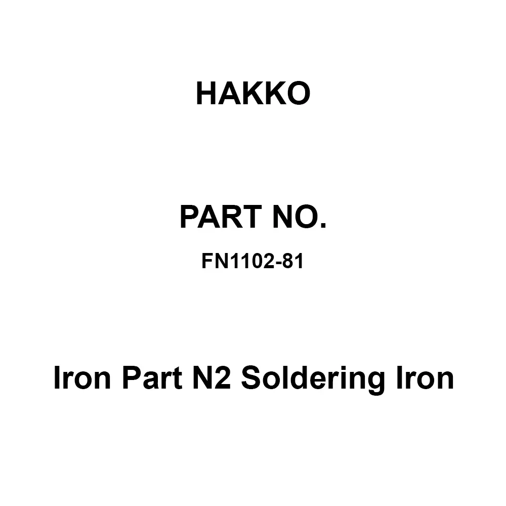 HAKKO Soldering Iron Part N2 For FN-1010 95 W (21V) 1.2 m Length, FN1102-81
