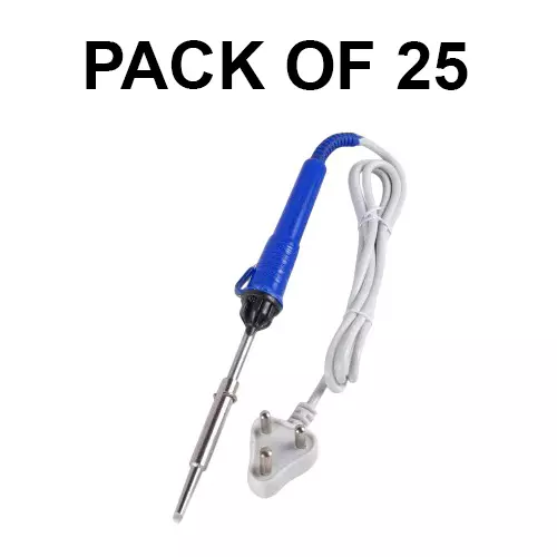Ego Soldering Iron Blue 35 W Firm Grip for Long and Smooth Working 187 mm Length, SOLDERING IRON 35 W (Pack of 25)