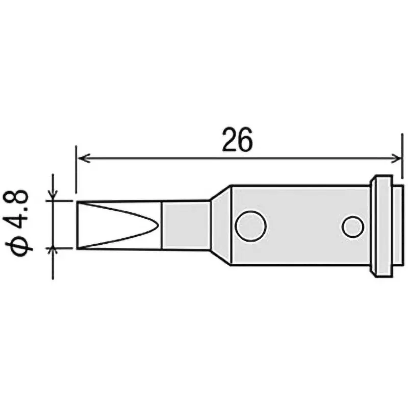 Goot Replacement Tip for GP510 4.8D Type Φ4.8 mm Size, GP-510RT-4.8D