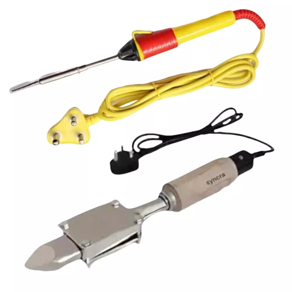 SYNCRA Soldering Iron Combo 240 W & 75 W Corded Electric Power Source 220-240V AC Voltage, 25W-Combo-Oval