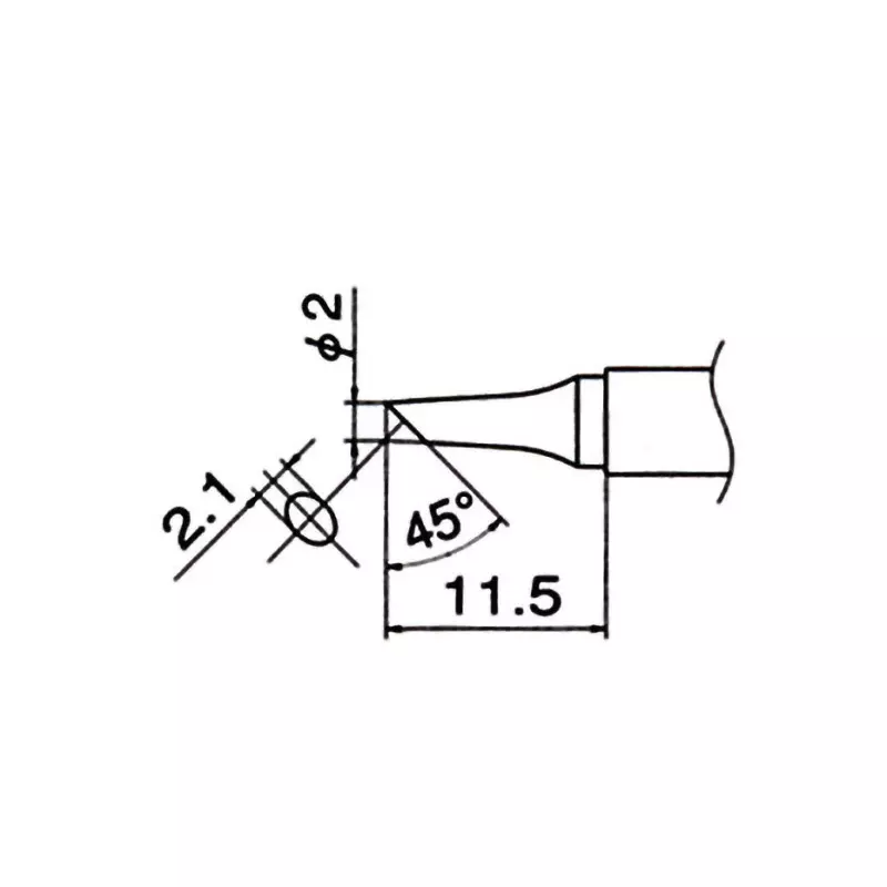 hakko-tip-t12-lead-free-solder-bcc-type-for-fm-203-fm-204-fm-205-fm-206-fx-950-fx-951-fx-952-fm-202-t12-bc2