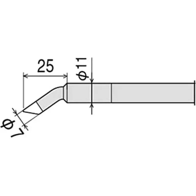 Goot Replacement Iron Tip 7CJ Type Φ7 mm Size, CXR-100RT-7CJ