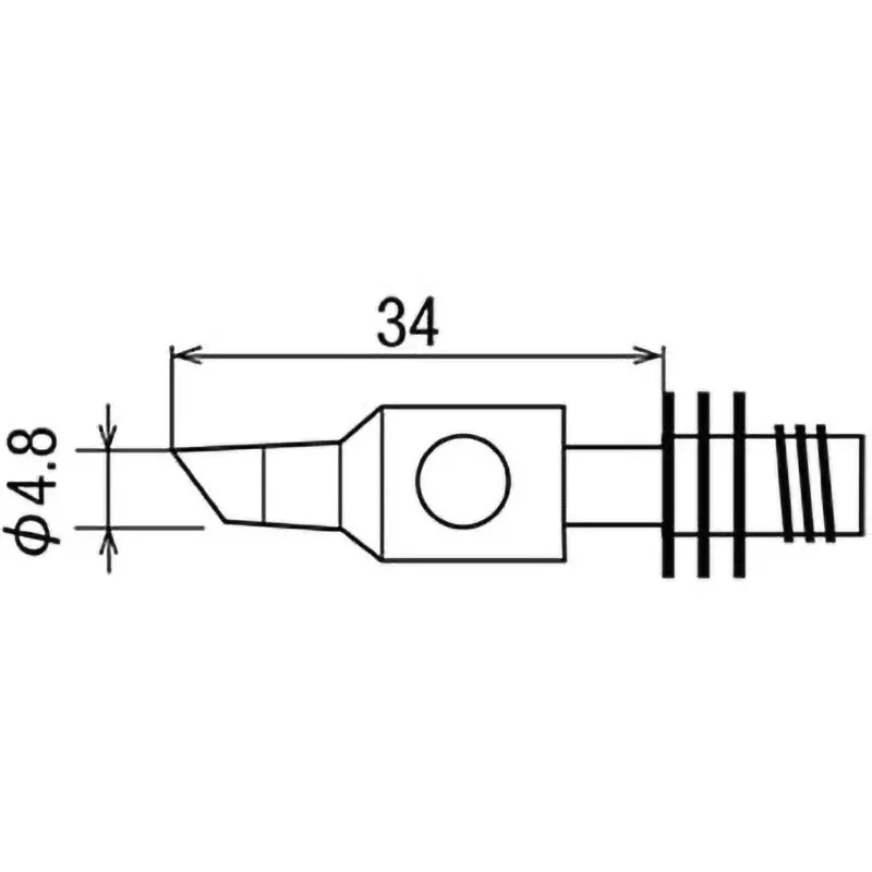 Goot Replacement Tip 4.8C Type Φ4.8 mm Size, GP-101T-4.8C