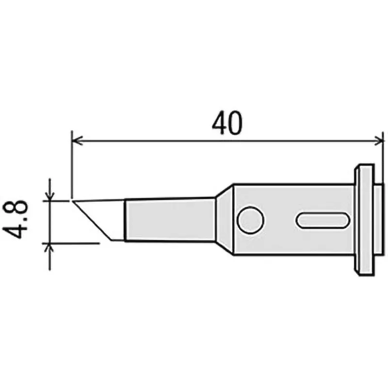 Goot Replacement Tip for GP501 4.8C Type 4.8 mm Size, GP-501RT-4.8C
