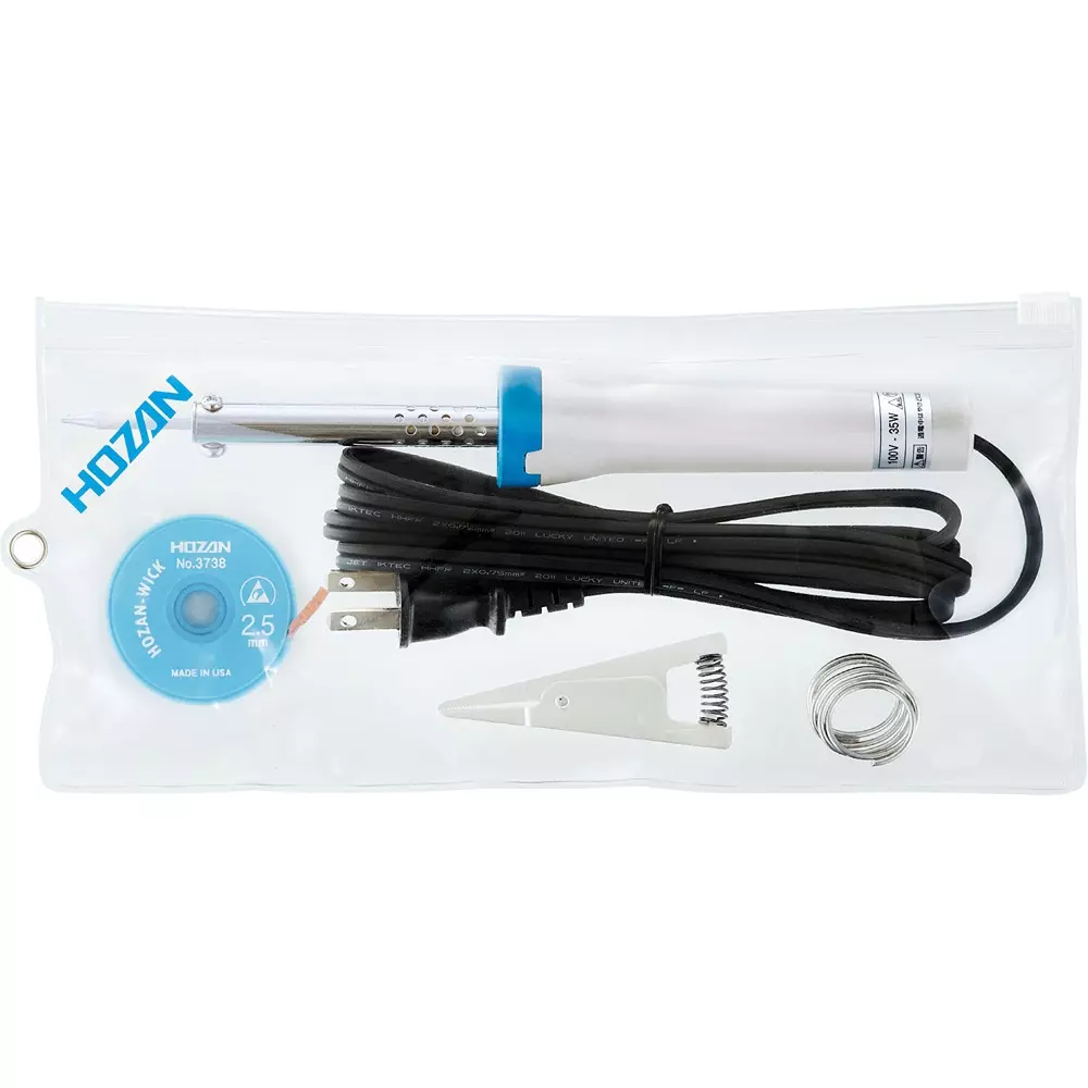 HOZAN Soldering Iron Set 35 W, H-840S-230 (1 Set)
