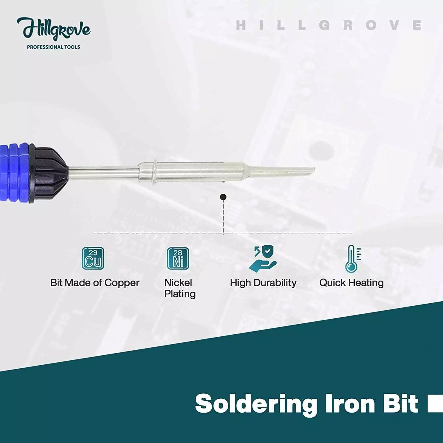 Hillgrove 25 W Flat Tip Mobile Soldering Iron Equipment Tool Kit & Digital Multimeter Combo, HGCM423M1