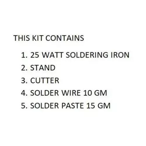 Vtronix Soldering Iron Kit 25W, VtX-25W-SIK203 (Pack of 5)