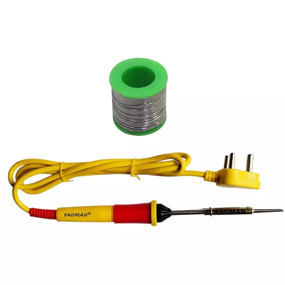 Fadman Electric 2 In 1 Soldering Iron Kit Copper, Iron & Nickle Corded 25 W with Solder Wire