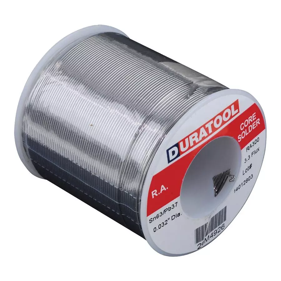 DURATOOL Solder Wire, 63/37 Sn/Pb, 183 Deg C, SPC22132