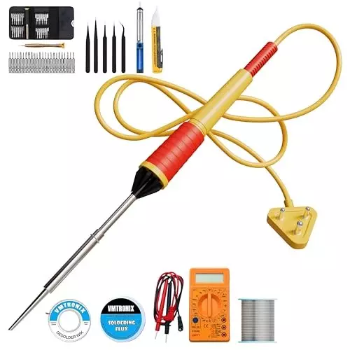 VMTRONIX Soldering Iron Kit 25 W for Precision Electric Work (Kit of 11 Pcs)