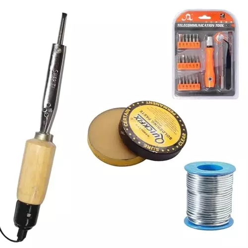 VMTRONIX Soldering Kit with 21 in 1 Screwdriver Set 35 W for Precision Electric Work