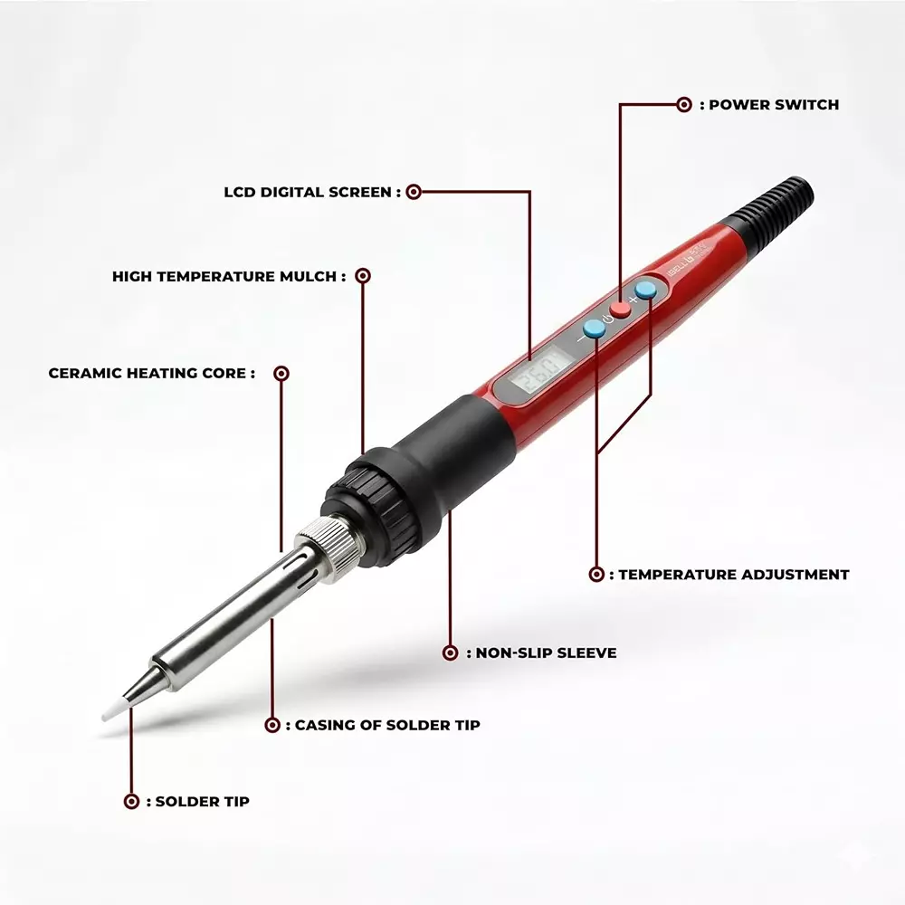 ibell-soldering-iron-kit-60-w-includes-soldering-iron-stand-solder-wire-esd-tweezers-solder-sucker-5-nozzles-6-solderingdesoldering-tips-and-a-carry-bag
