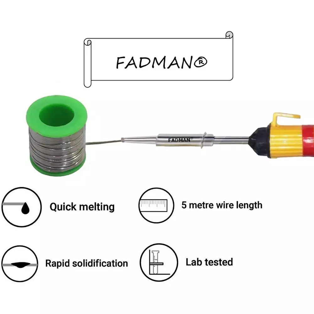 Fadman 2 In 1 Soldering Iron Bundle Set Copper, Iron & Nickle Corded 25 W