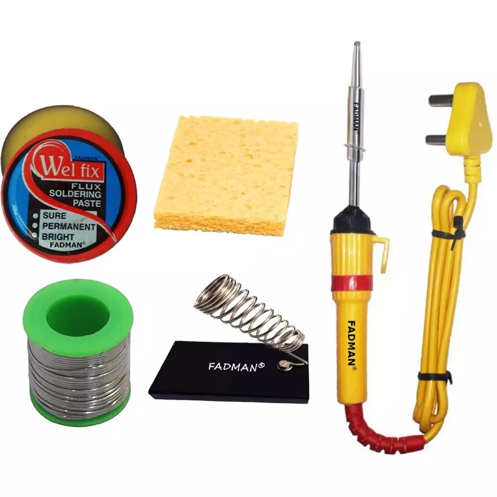 Fadman 5 In 1 Soldering Iron Bundle Set Copper, Iron & Nickle Corded 25 W