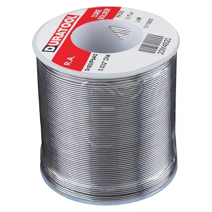 DURATOOL Solder Wire, 60/40 Sn/Pb, 190°C, 1Lb, SPC22126.