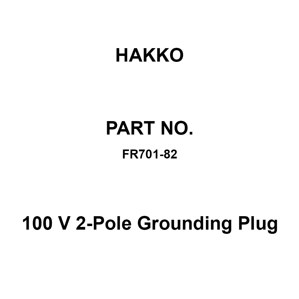 HAKKO FR-701 100V 2-Pole Grounding Plug 260 W Soldering iron 1.2 m Length, FR701-82