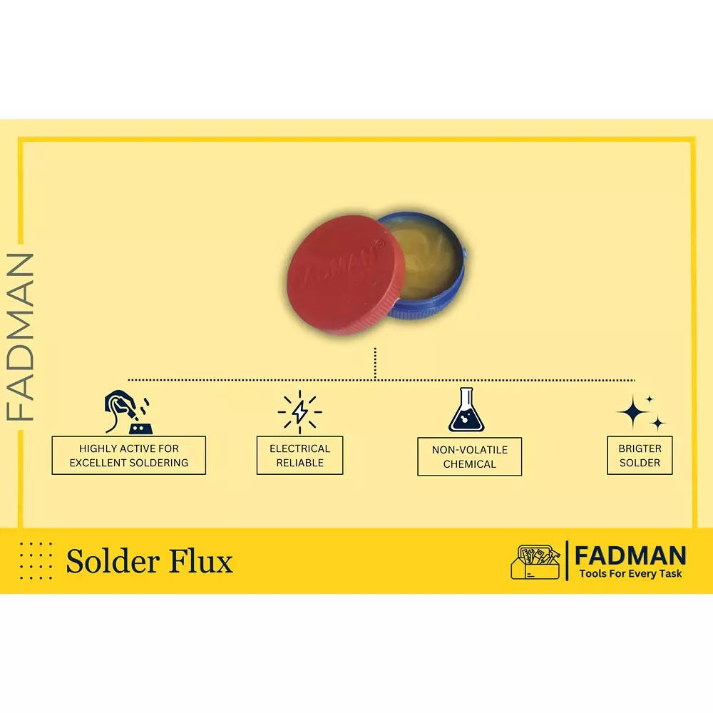 Fadman 15 In 1 Full Yellow & Red Soldering Iron Kit 25 W Corded Flat Copper, Iron & Nickle Tip