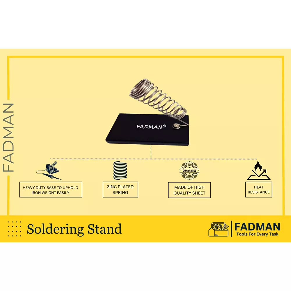 Fadman 15 In 1 Full Yellow & Red Soldering Iron Kit 25 W Corded Flat Copper, Iron & Nickle Tip