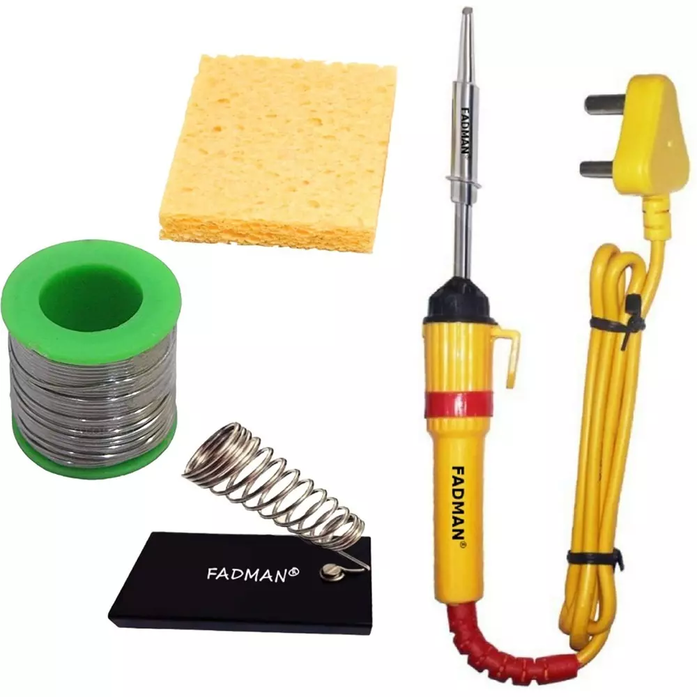 Fadman 4 In 1 Soldering Iron Bundle Set Copper, Iron & Nickle Corded 25 W