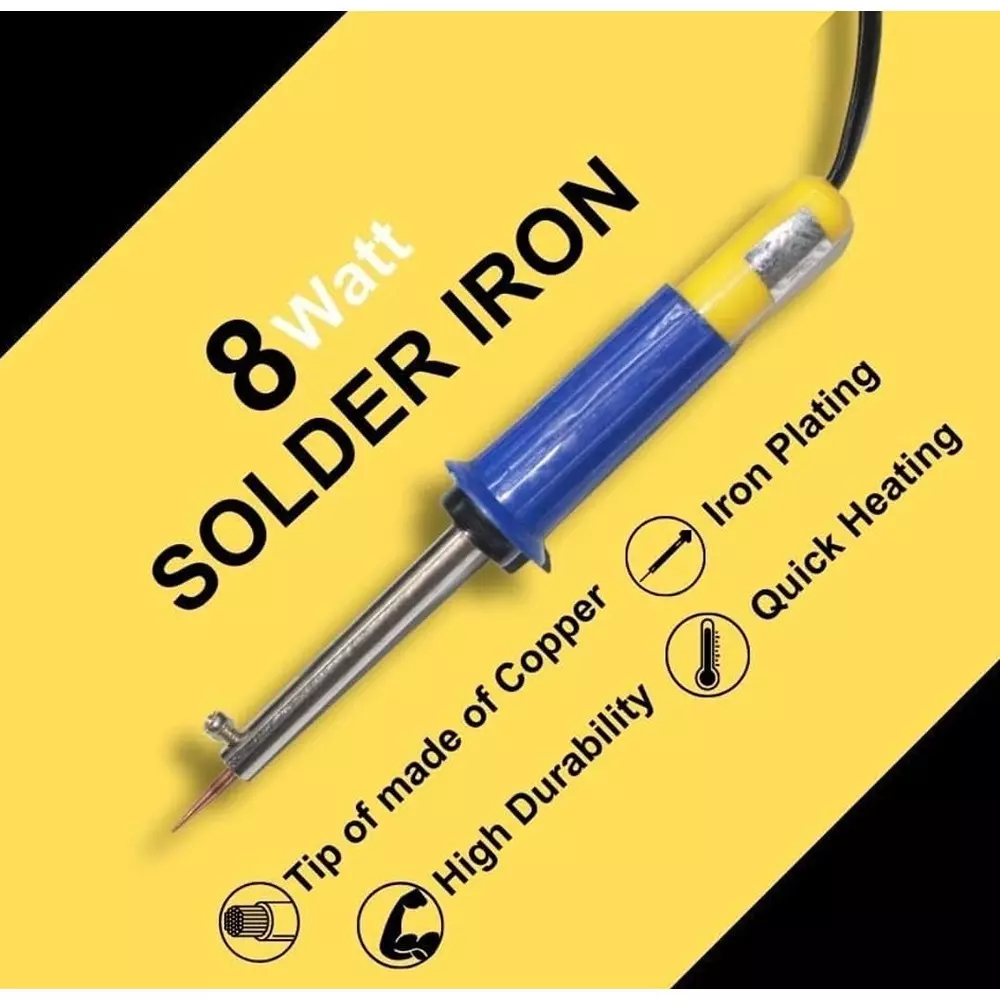 Vtronix Heavy Duty 3 Pcs Soldering Iron Kit 220 V 8 W for Precision Electronics Work
