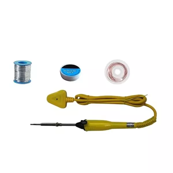 VMTRONIX Soldering Kit 25 W Composition 60% Tin + 40% Lead for Precision Electric Work (Kit of 4 Pcs)