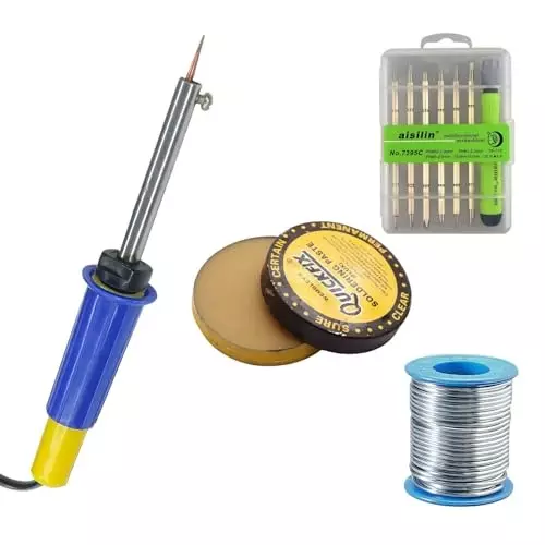 VMTRONIX Soldering Kit with 7 in 1 Screwdriver Set 8 W for Precision Electric Work