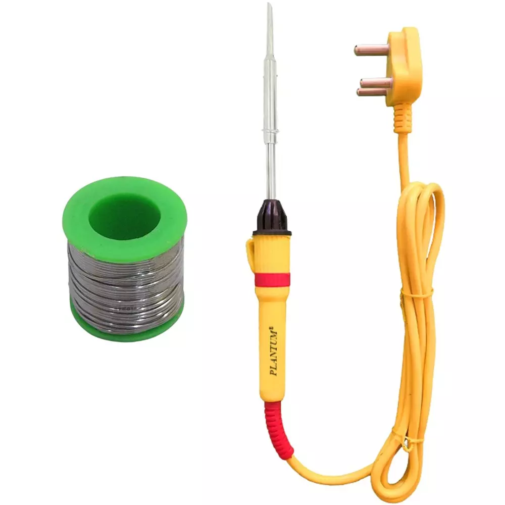 PLANTUM Combo Type 2 Beginner Pack Soldering Iron Kit 25 W Simple (Flat Tip)