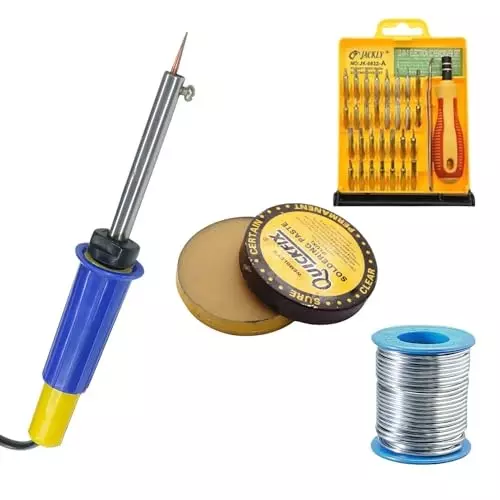 VMTRONIX Soldering Kit with 32 in 1 Mini Screwdriver Set 8 W for Precision Electric Work