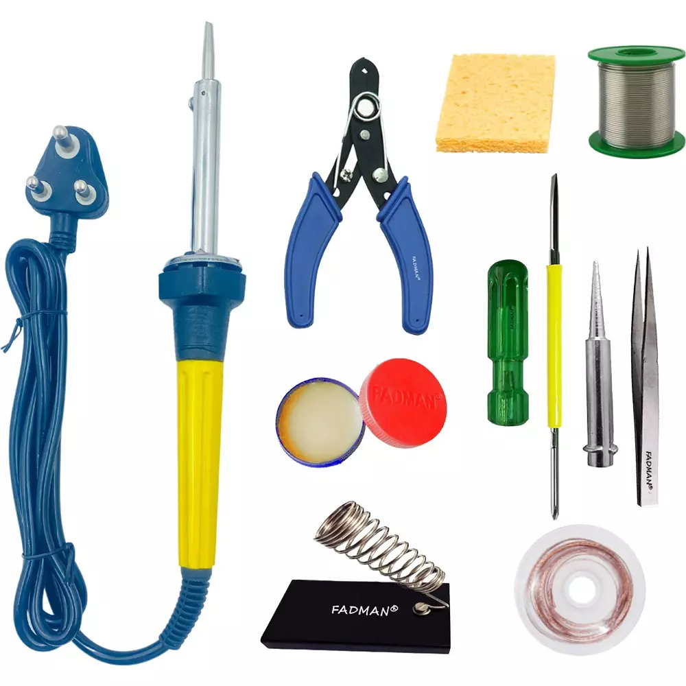 Fadman Soldering Iron Kit Combo Pack Of 10 60 W Simple (Flat Tip)