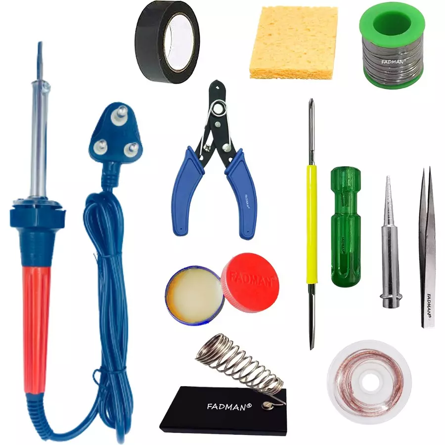 Fadman Pack Of 11 Type 11 Basic Soldering Iron Kit 60 W Simple (Flat Tip)