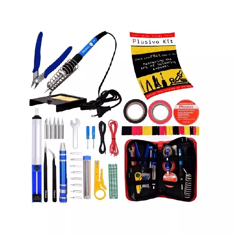 PLUSIVO Soldering Kit With Diagonal Wire Cutter