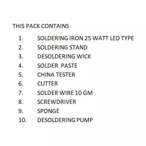 Vtronix Round Soldering Kit, VtX-25 W-SIK0402 (Pack of 10)