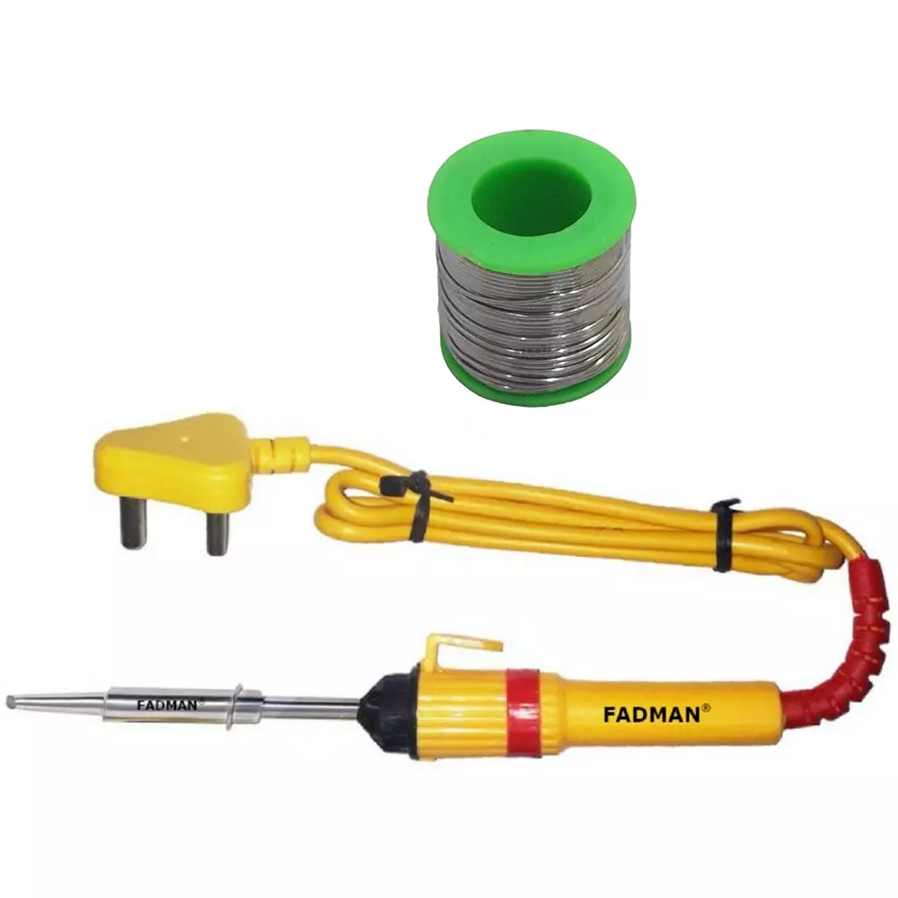 Fadman 2 In 1 Soldering Iron Kit (Set Of 2), Solder Wire, Soldering Iron 25 W Simple (Flat Tip)