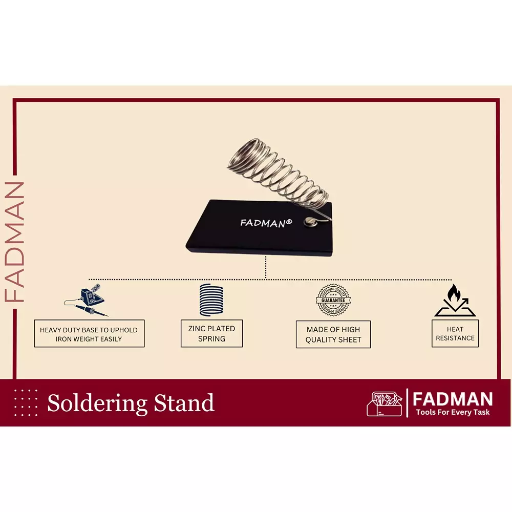 Fadman 15 In 1 Electronic Solution Advanced Flat 20 mm Tip Copper & Iron 25 W Half Yellow & Red